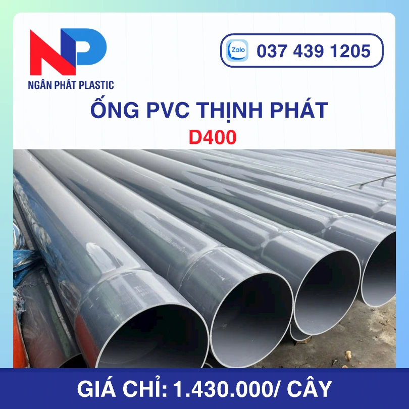 Ống Nhựa uPVC D400 Thịnh Phát